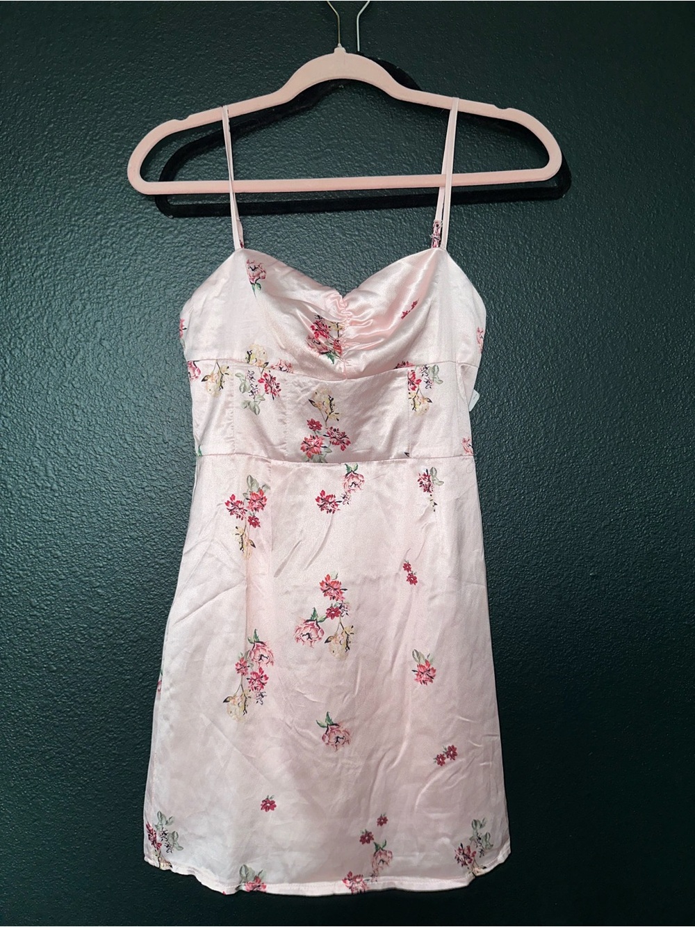 Princess Polly Blush Satin Slip Dress